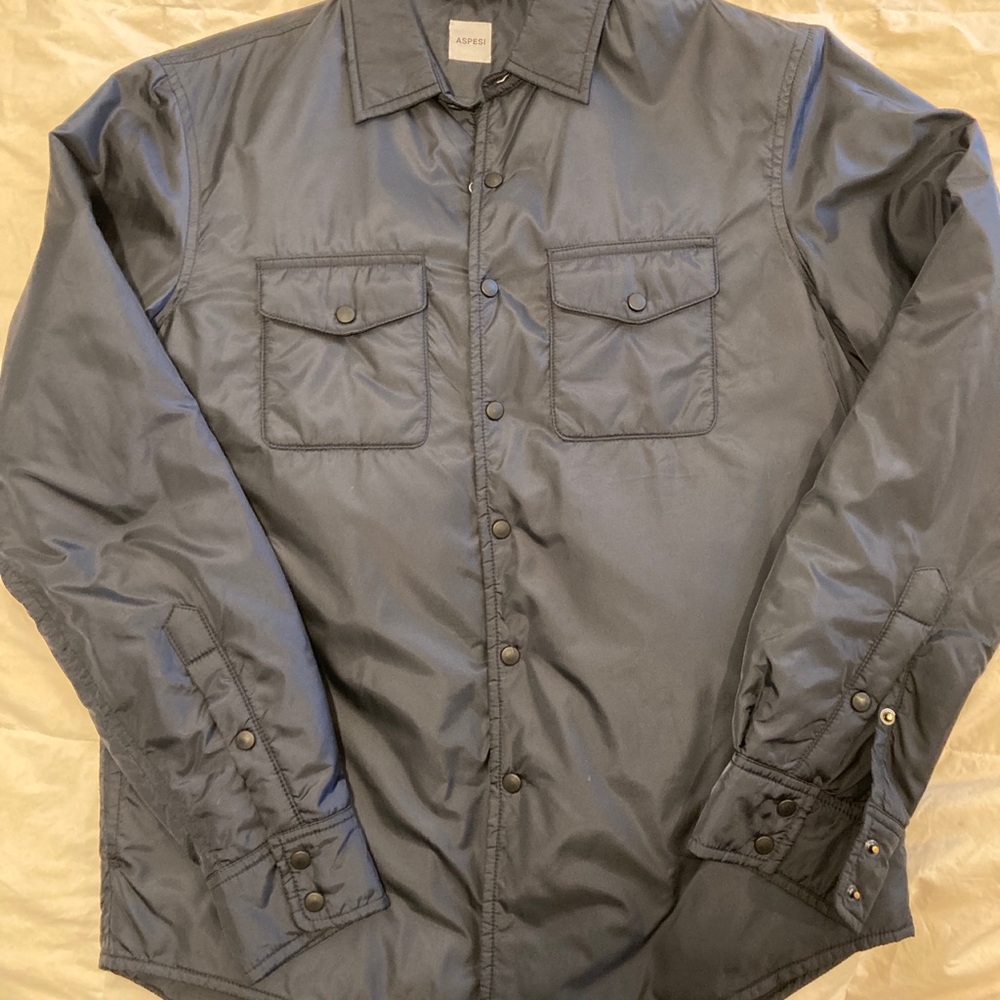 Aspesi men’s shirt jacket - navy - small